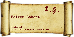 Polzer Gobert névjegykártya